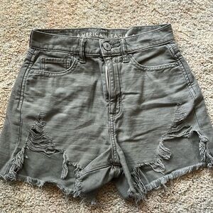 American Eagle high rise mom shorts